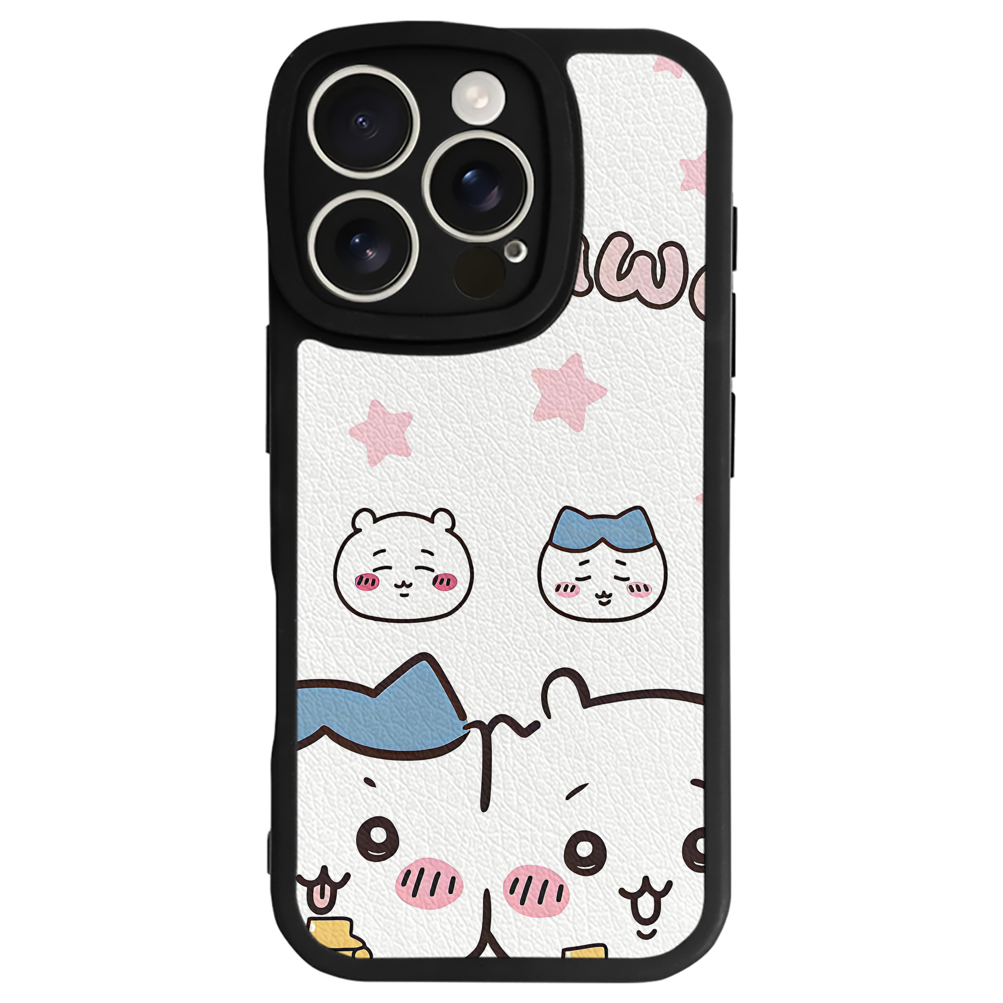 （画像用） ちいかわ Chii-kawa 【iPhone 16シリーズ対応】シリコンスマホケース（レザー調） 材質：シリコン